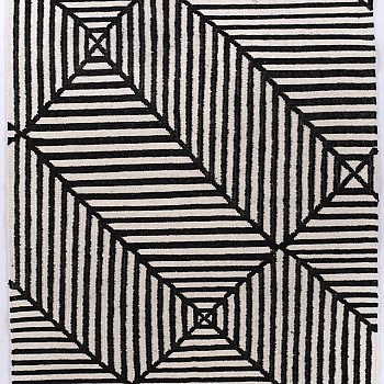 KAIRA - 615 CRISS CROSS [Tapete - Preto/Branco]