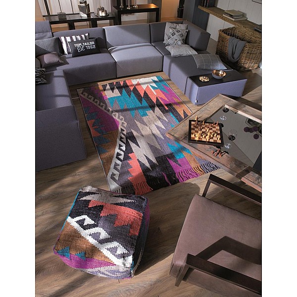 KAIRA - 800 FUNKY KELIM [Tapete - Multi-Cor]